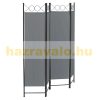 Spanish wall, partition screen 4 decorative panels 160x171 cm in dark gray color