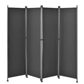   Kültéri spanyolfal térelválasztó, harmonika paraván 170x215 cm sötétszürke