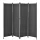 Kültéri spanyolfal térelválasztó, harmonika paraván 170x215 cm sötétszürke