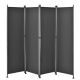 Outdoor partition wall, accordion screen 170x215 cm dark grey