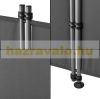 Outdoor partition wall, accordion screen 170x215 cm dark grey