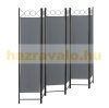 Spanish wall, partition screen, 6 decorative panels 240x171 cm in dark gray