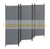 Spanish wall, partition screen, 5 panels 250x171 cm in dark gray color