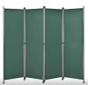 Outdoor partition wall, accordion screen 170x215 cm dark green