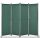 Outdoor partition wall, accordion screen 170x215 cm dark green