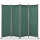 Outdoor partition wall, accordion screen 170x215 cm dark green