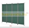 Outdoor partition wall, accordion screen 170x215 cm dark green