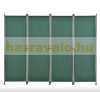 Outdoor partition wall, accordion screen 170x215 cm dark green