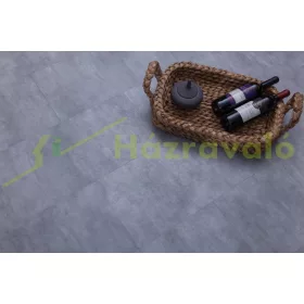 SPC padlólap Woodlook Silver Stone színben, 300x600 mm kő hatású vízálló, kopásmentes parketta burko