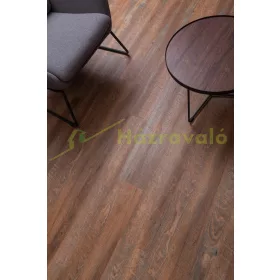 SPC padlólap Woodlook Rusty Brown színben, 180x1220 mm fahatású vízálló, kopásmentes parketta