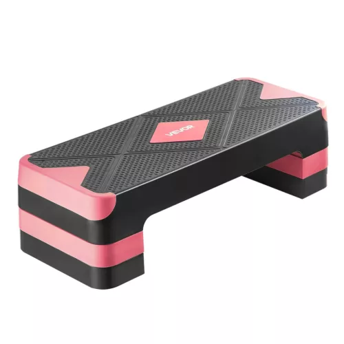 Aerobic Step pad állítható magassűgú edzőpad 10,6–20,32 cm piros színben