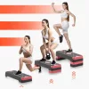 Aerobic Step pad állítható magassűgú edzőpad 10,6–20,32 cm piros színben