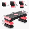 Aerobic Step pad állítható magassűgú edzőpad 10,6–20,32 cm piros színben