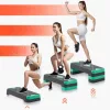 Aerobic Step pad magasságállítható edzőplatform 10,1–20,3 cm zöld