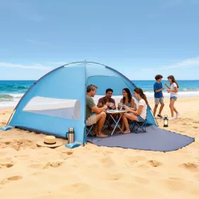   Strandsátor UV50+ napvédő 6 személyes strandsátor hordtáskával