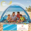 Strandsátor 4 személyre UV50+ napvédő strandsátor hordtáskával