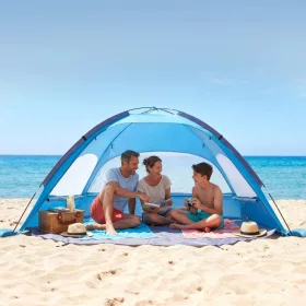   Strandsátor 3 személyre UV50+ napvédő strandsátor hordtáskával