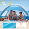Strandsátor 3 személyre UV50+ napvédő strandsátor hordtáskával