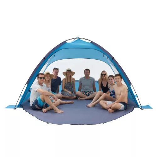 Strandsátor 8 személyre UV50+ napvédő strandsátor hordtáskával
