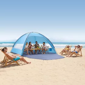   Strandsátor 8 személyre UV50+ napvédő strandsátor hordtáskával