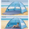 Strandsátor 8 személyre UV50+ napvédő strandsátor hordtáskával