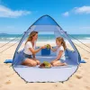 Strandsátor 2 személyre UV50+ napvédő strandsátor hordtáskával