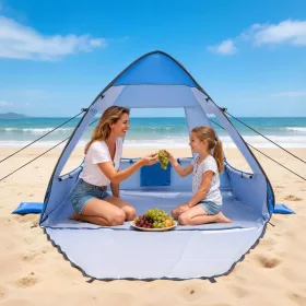   Strandsátor 2 személyre UV50+ napvédő strandsátor hordtáskával