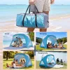 Strandsátor 6 személy részére UV50+ napvédő strandsátor hordtáskával 