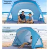 Strandsátor 6 személy részére UV50+ napvédő strandsátor hordtáskával 