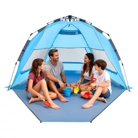   Pop-up strandsátor 4 személyes UV50+ gyorsan felállítható strandsátor