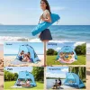 Pop-up strandsátor 4 személyes UV50+ gyorsan felállítható strandsátor