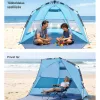 Pop-up strandsátor 4 személyes UV50+ gyorsan felállítható strandsátor