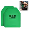 Súlymellény betétlemezek 2x8,9 kg acél súlylap, matt zöld színben