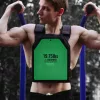 Súlymellény betétlemezek 2x8,9 kg acél súlylap, matt zöld színben