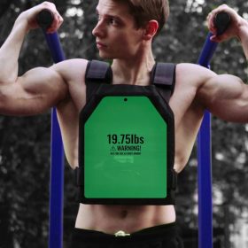   Súlymellény betétlemezek 2x8,9 kg acél súlylap, matt zöld színben