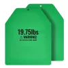Súlymellény betétlemezek 2x8,9 kg acél súlylap, matt zöld színben