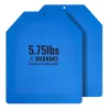 Súlymellény betétlemezek 2x2,6 kg acél súlylap, matt kék színben