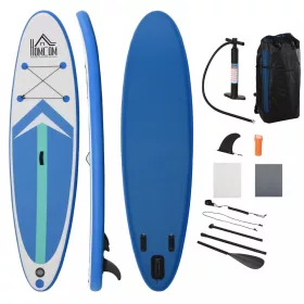   SUP felnőtt Stand Up Paddle felfújható deszka készlet 305x80x15 cm Stand Up Board evezővel kék