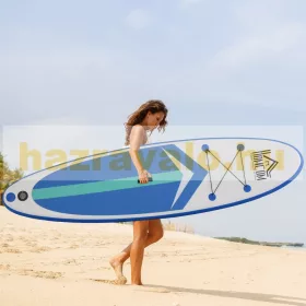   SUP felnőtt Stand Up Paddle felfújható deszka készlet 305x80x15 cm Stand Up Board evezővel kék