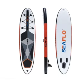   SUP felnőtt 10' Stand Up Paddle felfújható deszka készlet 305X75X15 cm dupla anyag réteg lekerekített forma evező pumpa hordtáska uszony bokapánt