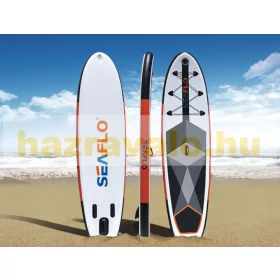   SUP felnőtt 10' Stand Up Paddle felfújható deszka készlet 305X75X15 cm dupla anyag réteg lekerekített forma evező pumpa hordtáska uszony bokapánt