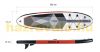 SUP adult 10' Stand Up Paddle inflatable board set 305X75X15 cm double material layer rounded shape paddle pump carry bag fin ankle strap
