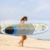 SUP adult Stand Up Paddle inflatable board set 305x80x15 cm Stand Up Board with paddle gray-blue