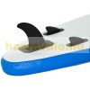 SUP adult Stand Up Paddle inflatable board set 305x80x15 cm Stand Up Board with paddle gray-blue