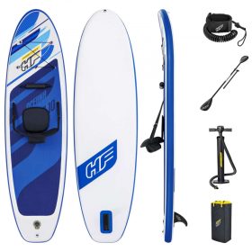   SUP felnőtt Stand Up Paddle 305x84x12 cm felfújható deszka Stand Up Board evezővel kék-fehér