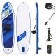 SUP adult Stand Up Paddle 305x84x12 cm inflatable board Stand Up Board with paddle blue-white