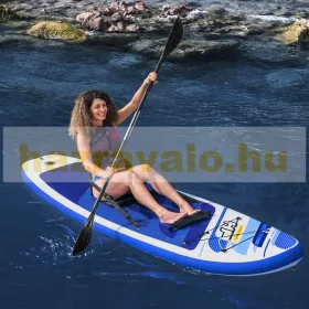   SUP felnőtt Stand Up Paddle 305x84x12 cm felfújható deszka Stand Up Board evezővel kék-fehér