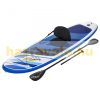 SUP felnőtt Stand Up Paddle 305x84x12 cm felfújható deszka Stand Up Board evezővel kék-fehér