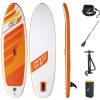 SUP felnőtt Stand Up Paddle 274x76x12 cm felfújható deszka Stand Up Board evezővel sárga-fehér