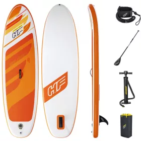   SUP felnőtt Stand Up Paddle 274x76x12 cm felfújható deszka Stand Up Board evezővel sárga-fehér